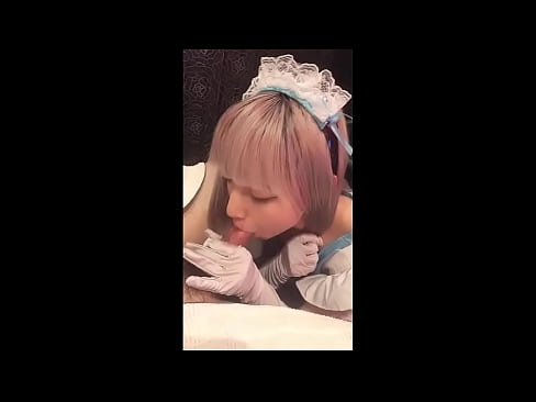 ❤️ Idol Japanese [mayuka], Aṣọ iranṣẹbinrin Faranse, apakan 1, ifefẹfẹ ati fifẹ kuro pẹlu ipara ☑ Ohun onihoho didara ❌️❤